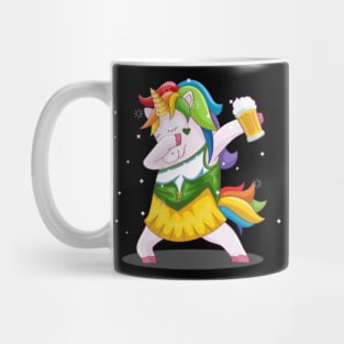 Oktoberfest Party Unicorn beer Mass and Dirndl Mug